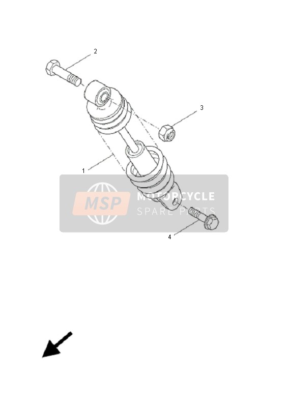 Yamaha CW50 2008 Rear Suspension for a 2008 Yamaha CW50